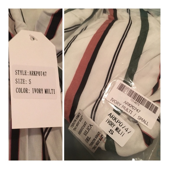 Nanamacs Walk The Line Striped Romper - Picture 4 of 8